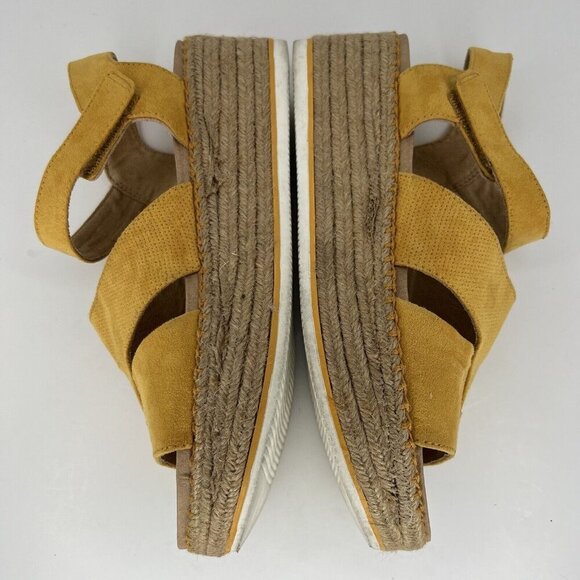 Dr. Scholl’s Canary Catch 22 Yellow Womens Size 10M Espadrille Platform Sandals - Picture 7 of 9